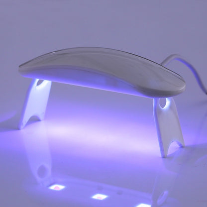 6W White Nail Dryer Machine UV LED Lamp Portable Micro USB Cable