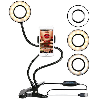 Flexible Selfie Light & Phone Holder